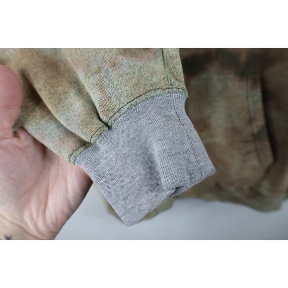 Vtg 90s Mens XL Distressed Acid Wash Michigan State University Hoodie Sweatshirt - Picture 11 of 14